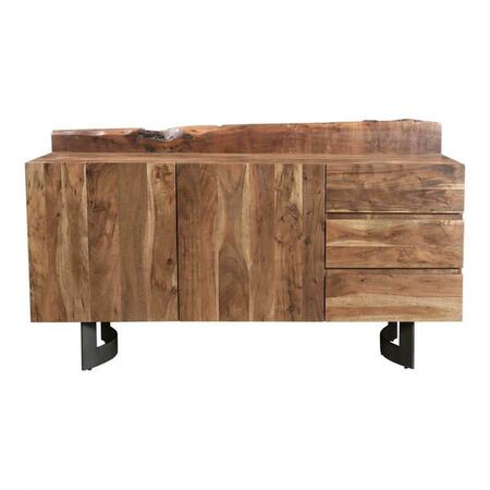 MOES HOME COLLECTION 37 x 66 x 20 in. Bent Sideboard - Smoked Brown VE-1040-03